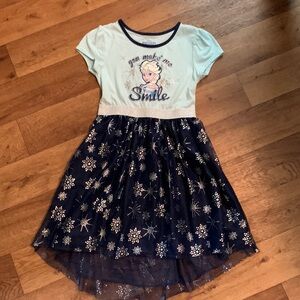 Frozen tulle short long dress